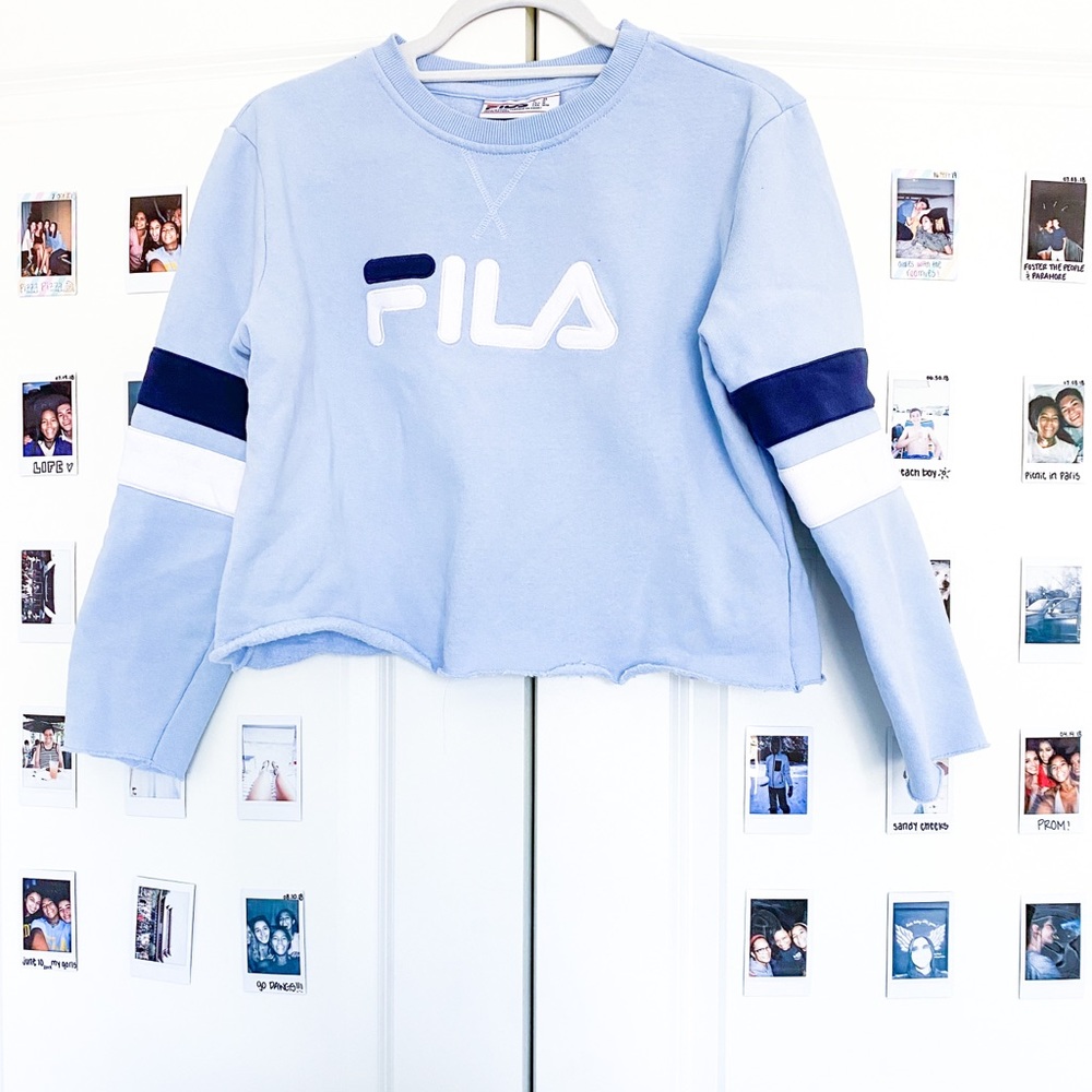 Fila Cropped Crewneck Sweatshirt